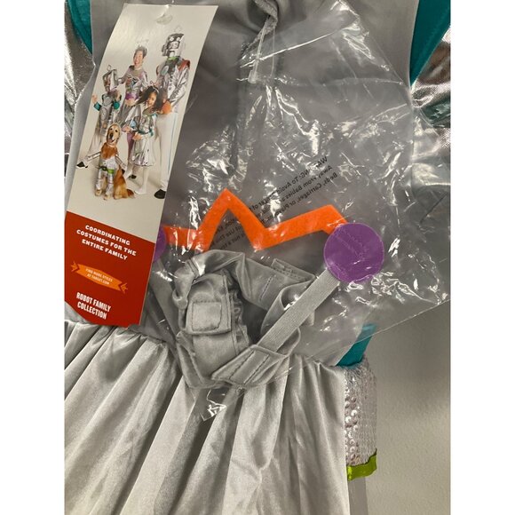 Infant Robot Costume Dress - Silver & Multicolor 6-12 Months‎ - Picture 5 of 6